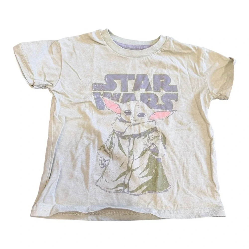 Star Wars Grogu Baby Yoda T-Shirt and Shorts Set‎ Sage Green Toddler 3T